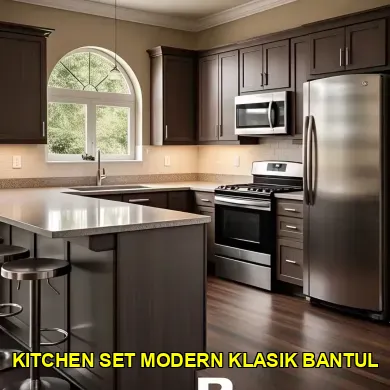 Keindahan Kitchen Set Modern Klasik di Bantul